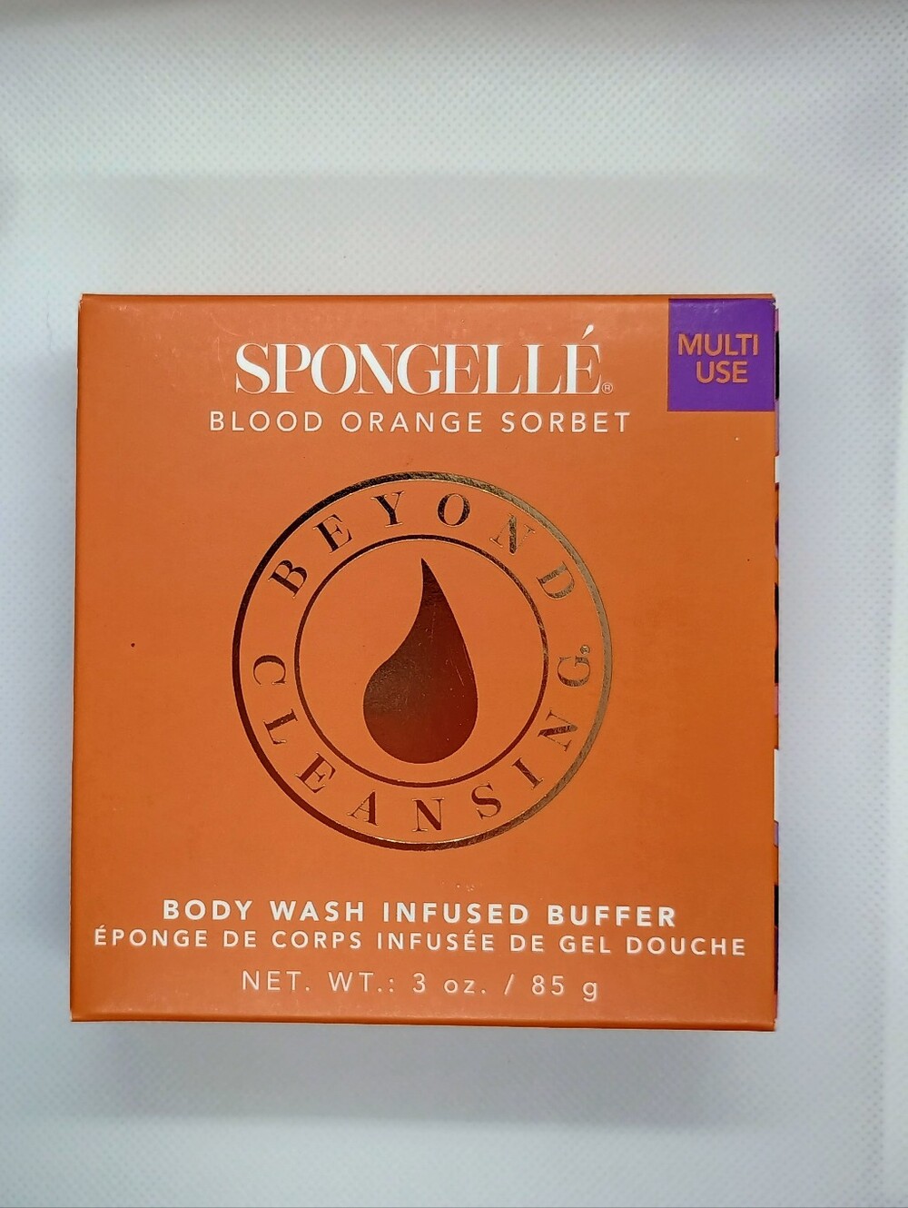 Spongellé Blood Orange Sorbet Body Wash Infused Buffer - Orange